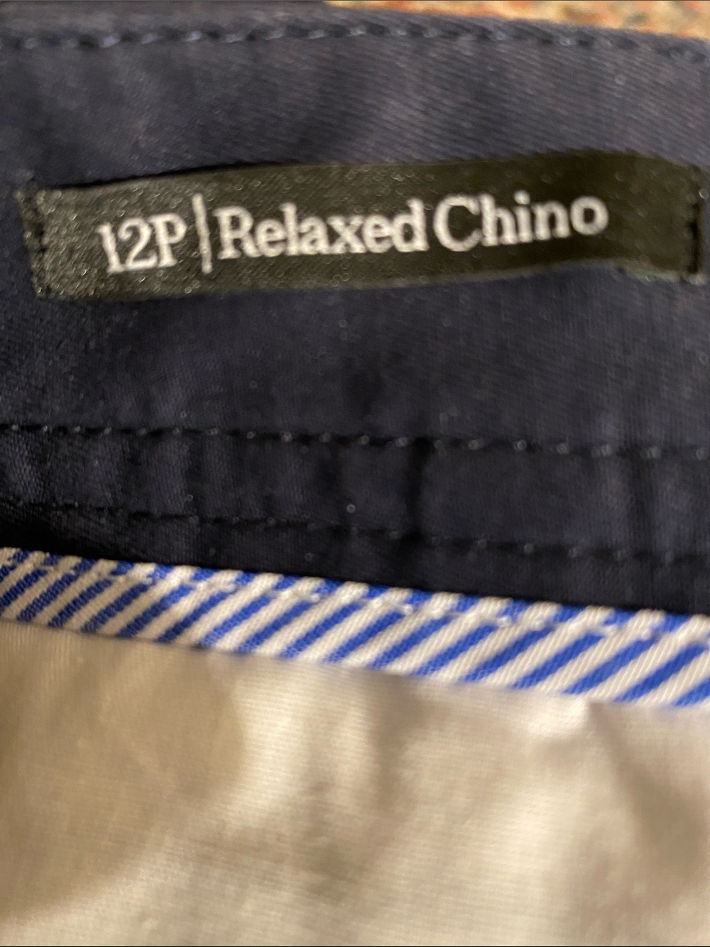 Talbots Relaxed Chino Pants • 12 Petite • Navy - Picture 5 of 8